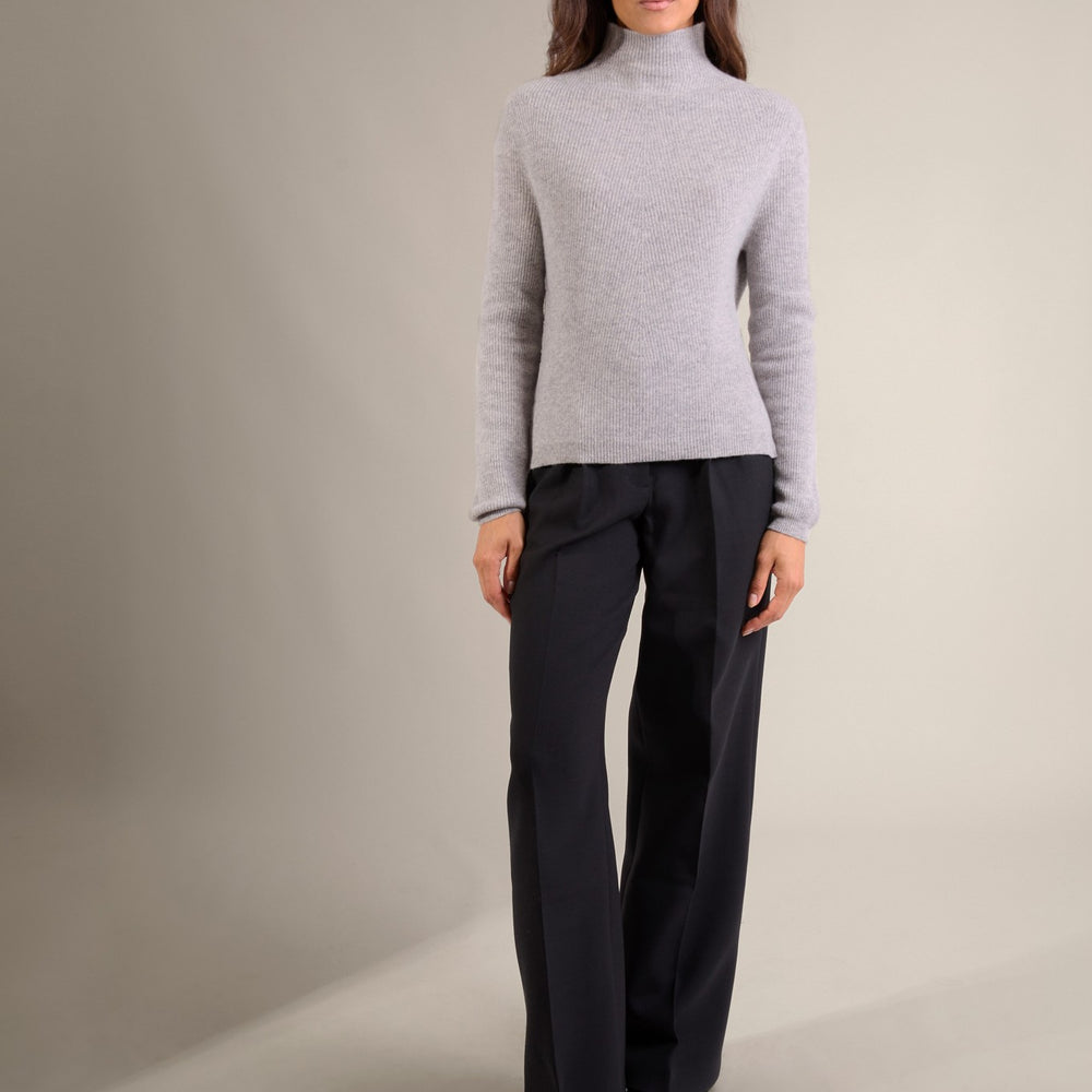 ruby pull col montant nuage chiné 100% cachemire