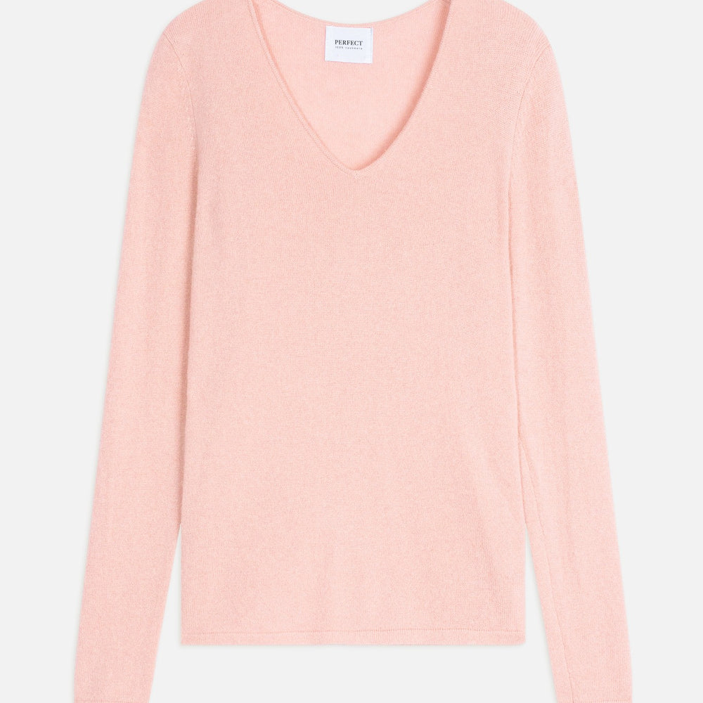 shannon pull col v ballerine 100% cachemire