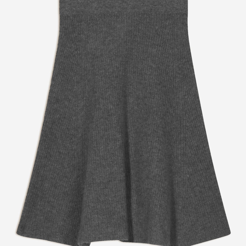 shaw jupe anthracite chiné 100% cachemire