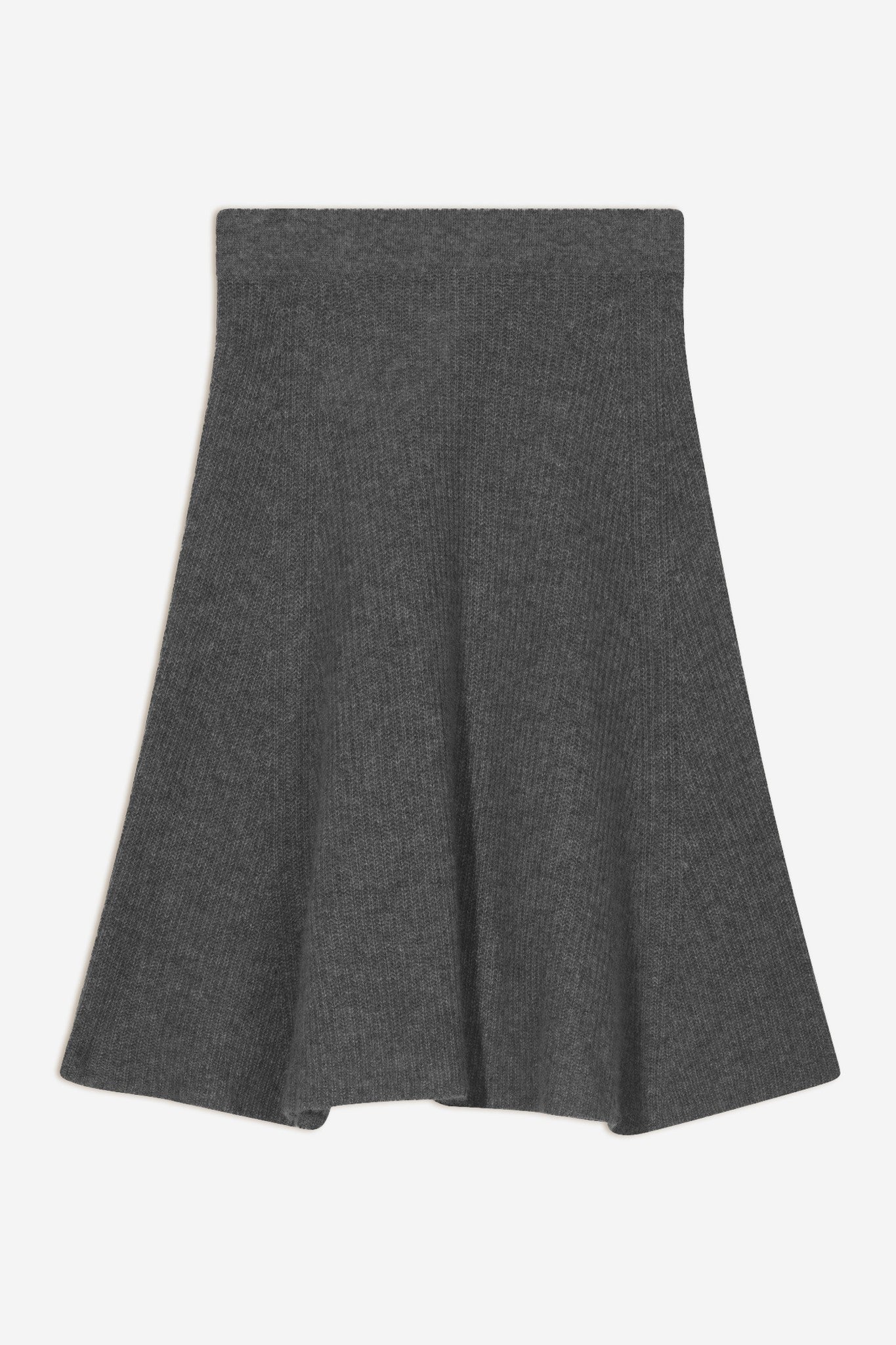 shaw jupe anthracite chiné 100% cachemire