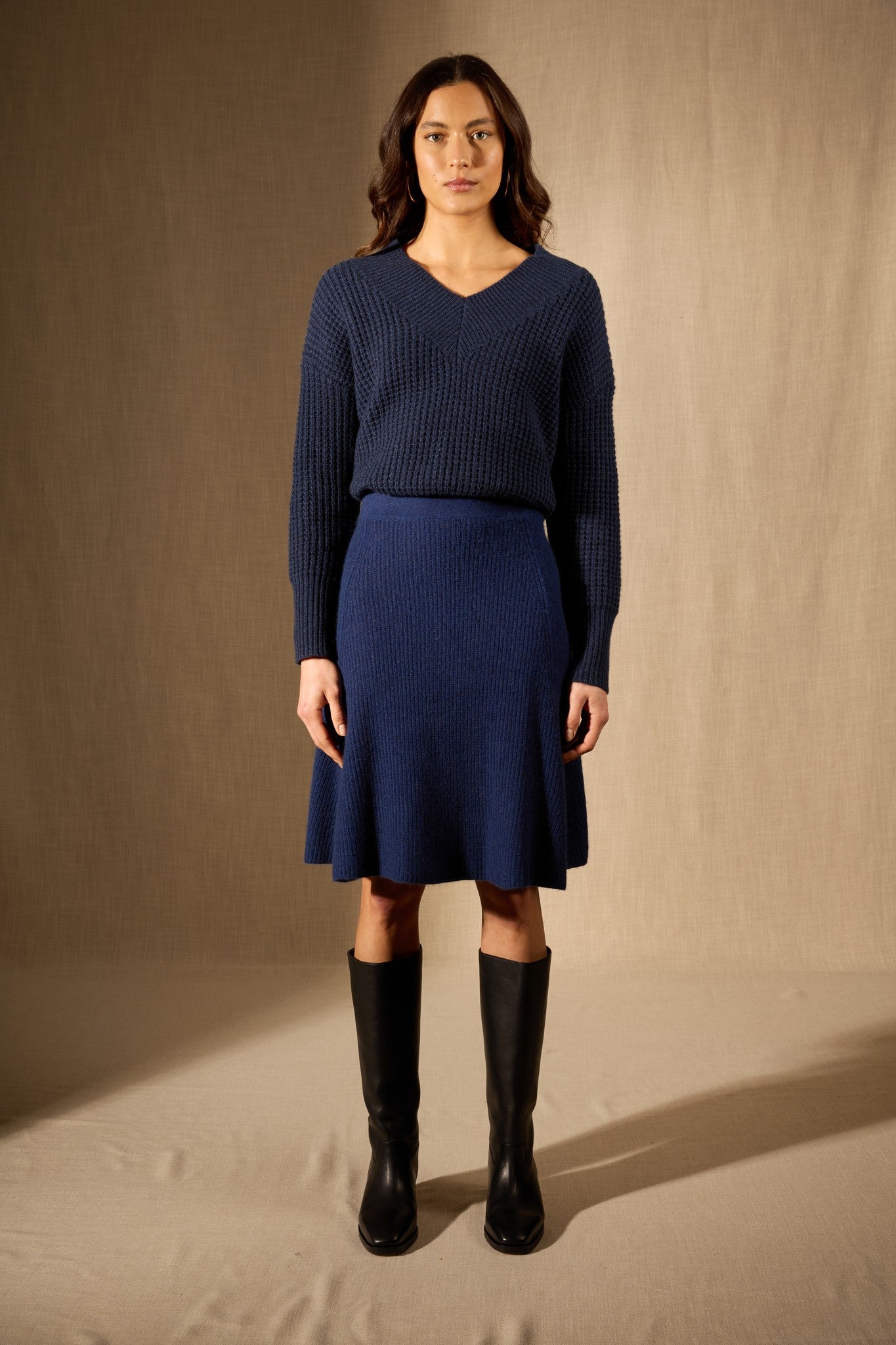 shaw jupe minuit 100% cachemire