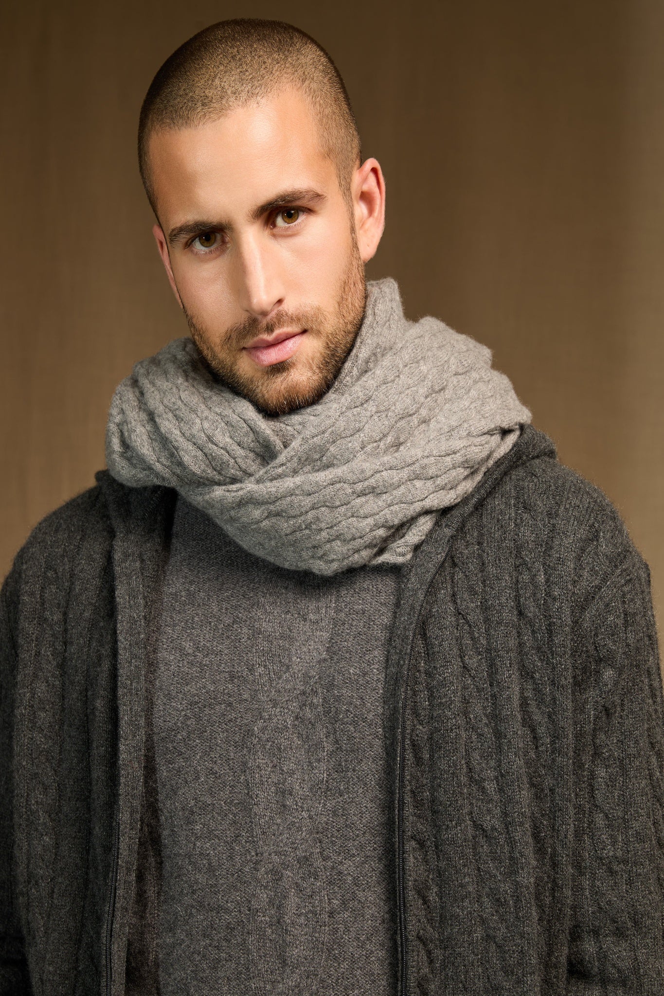 silven tour de cou flanelle chiné 100% cachemire