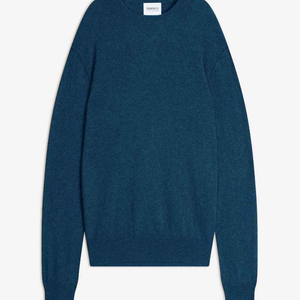 soan pull col rond atlantique chiné 100% cachemire