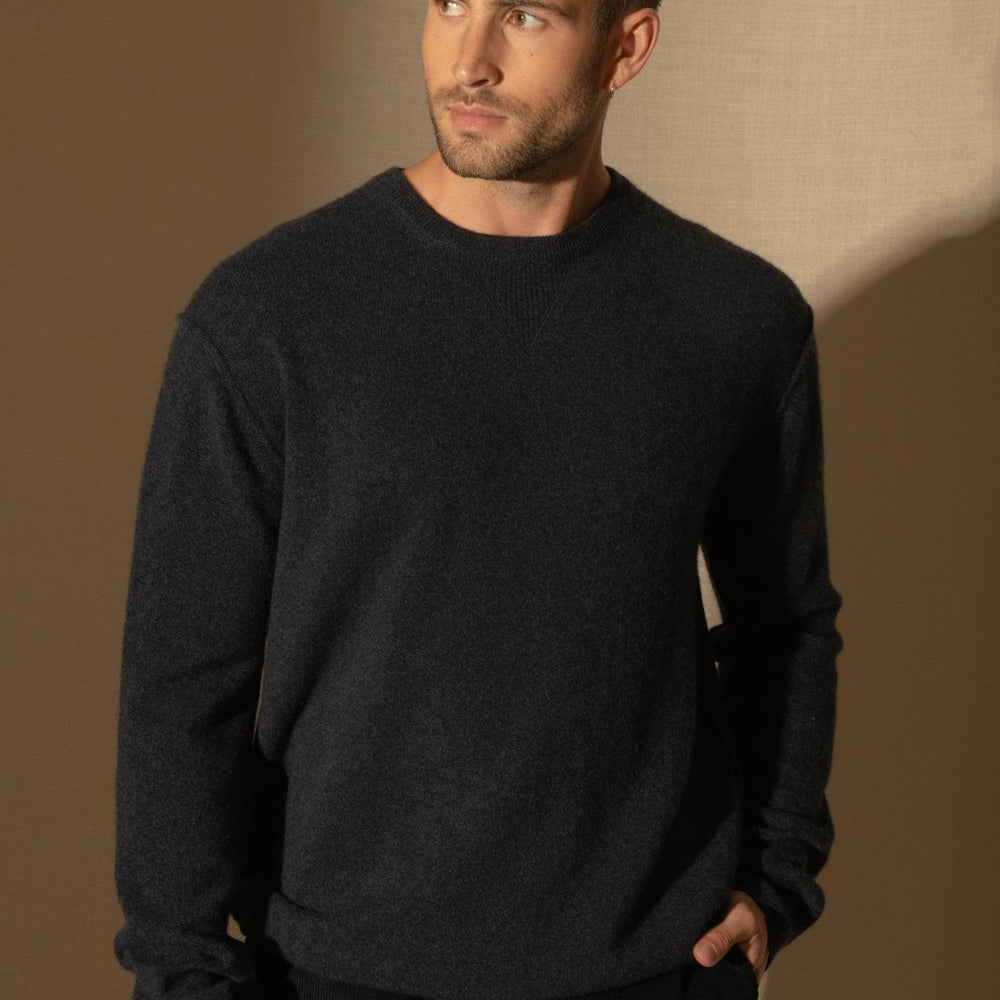 SOAN pull col rond caviar 100% cachemire