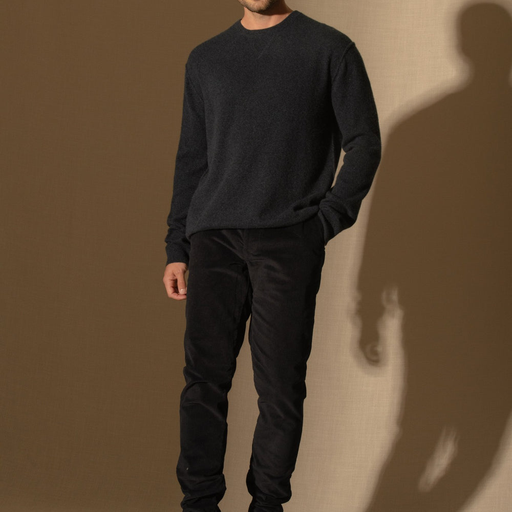 soan pull col rond caviar 100% cachemire