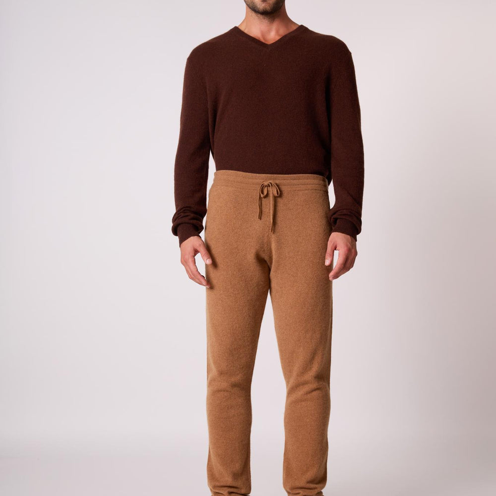 STUART jogging noisette 100% cachemire