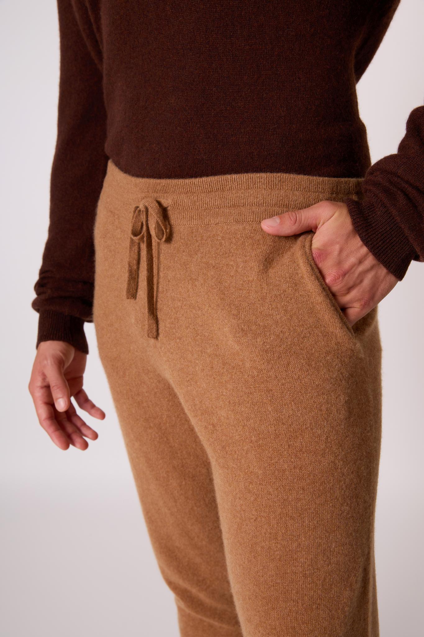 STUART jogging noisette 100% cachemire