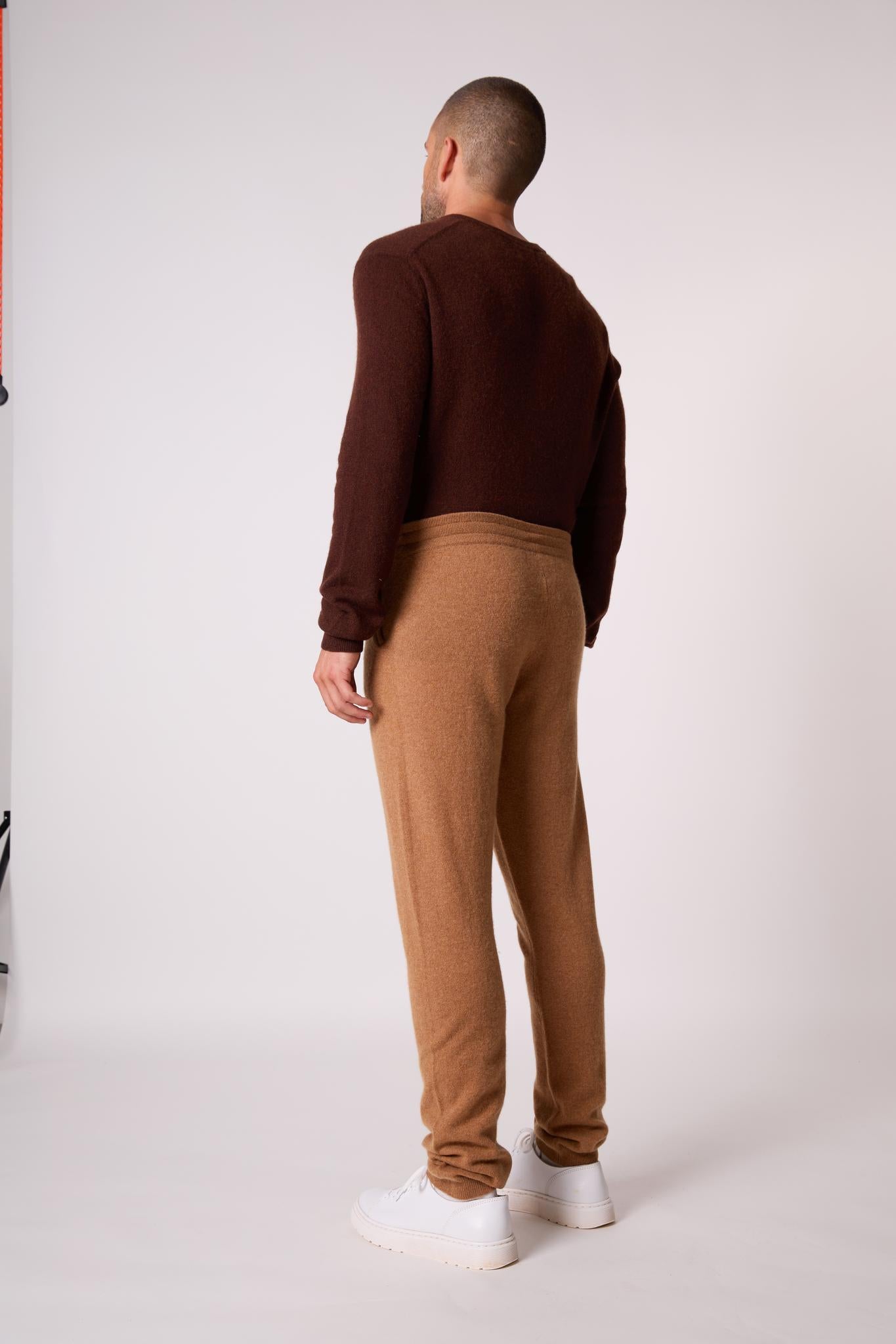 STUART jogging noisette 100% cachemire
