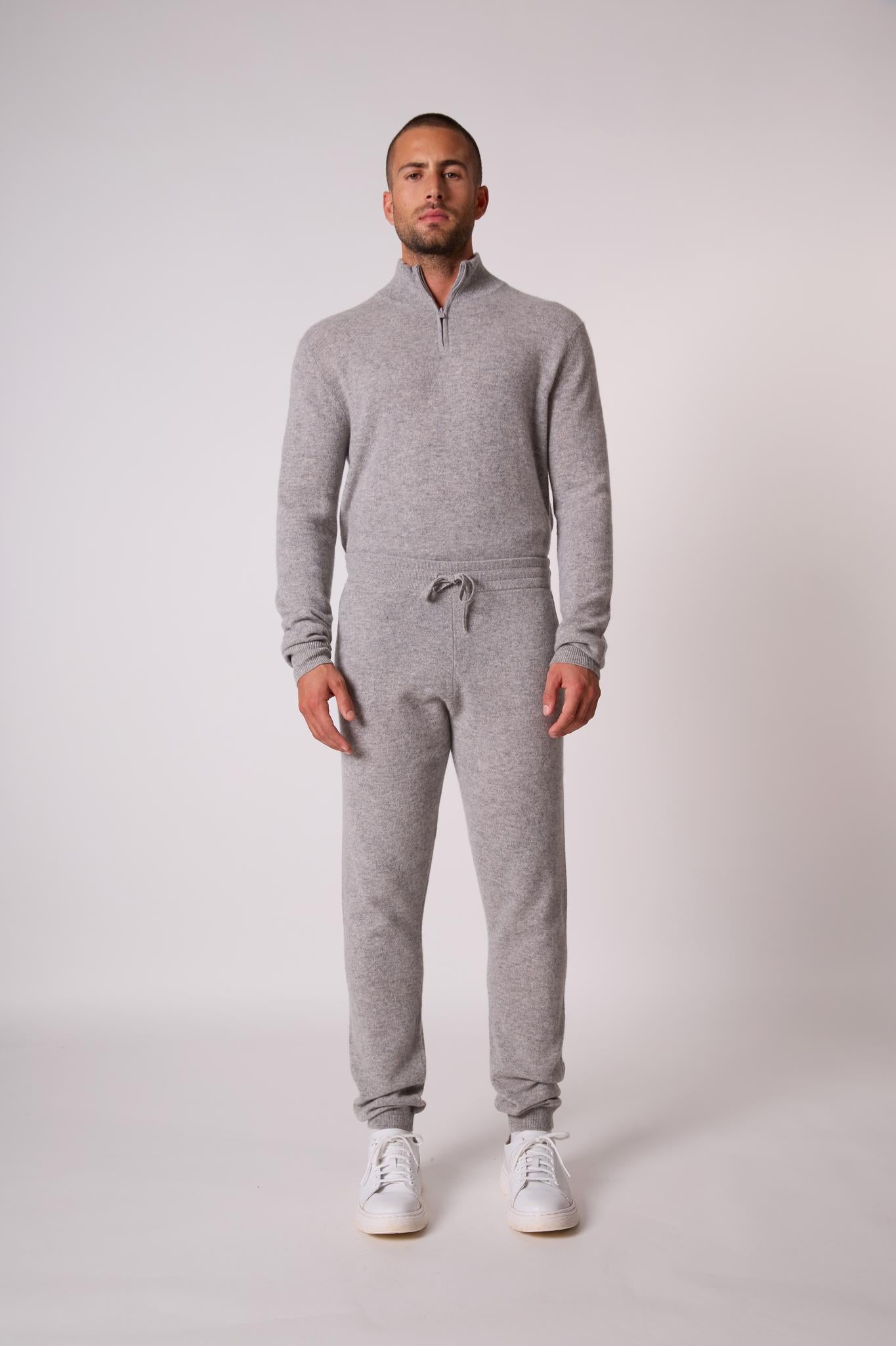 STUART jogging nuage chiné 100% cachemire