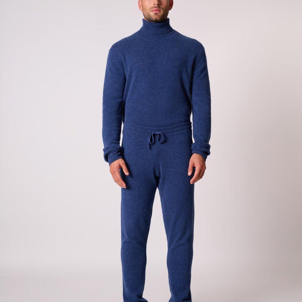 STUART jogging ocean chiné 100% cachemire