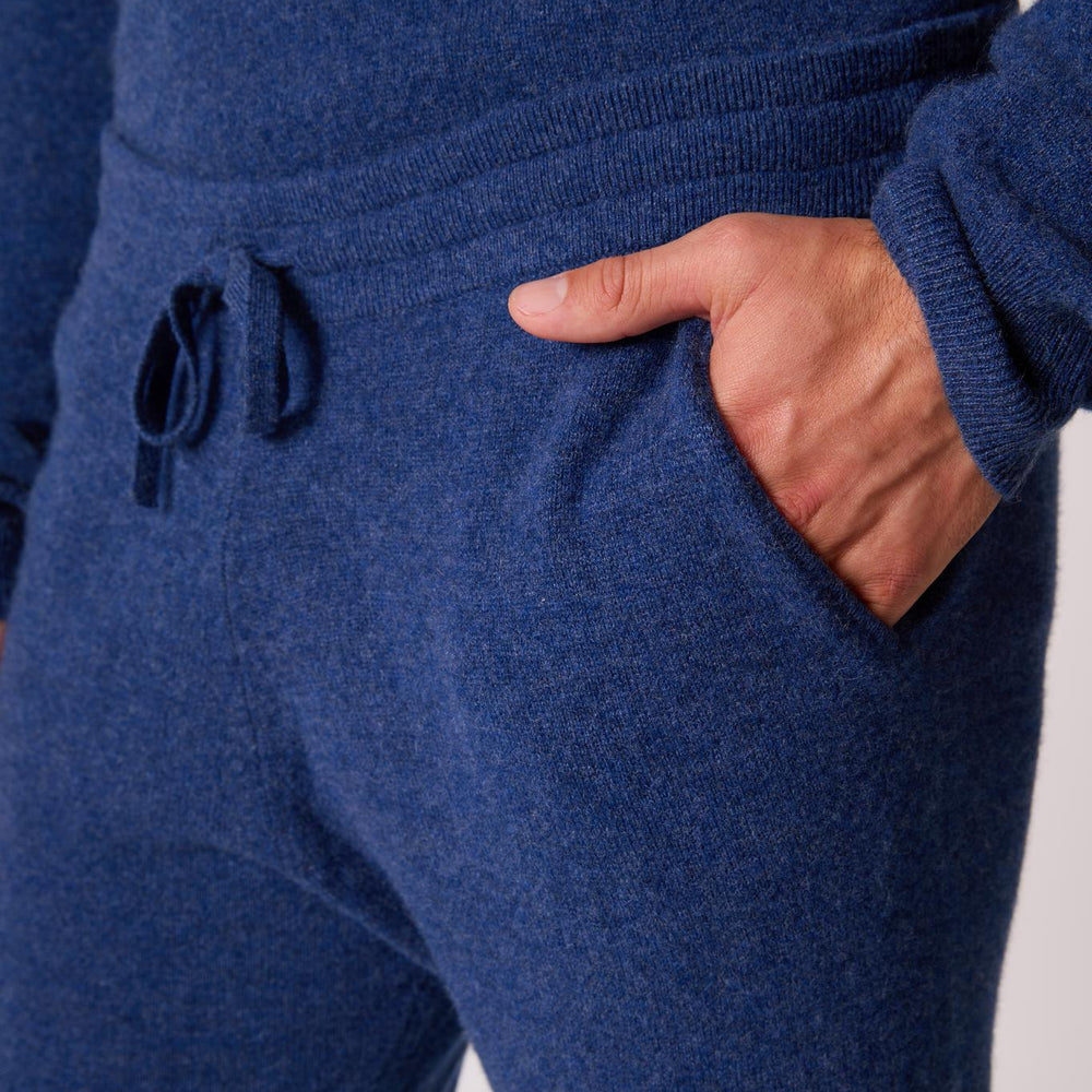 STUART jogging ocean chiné 100% cachemire