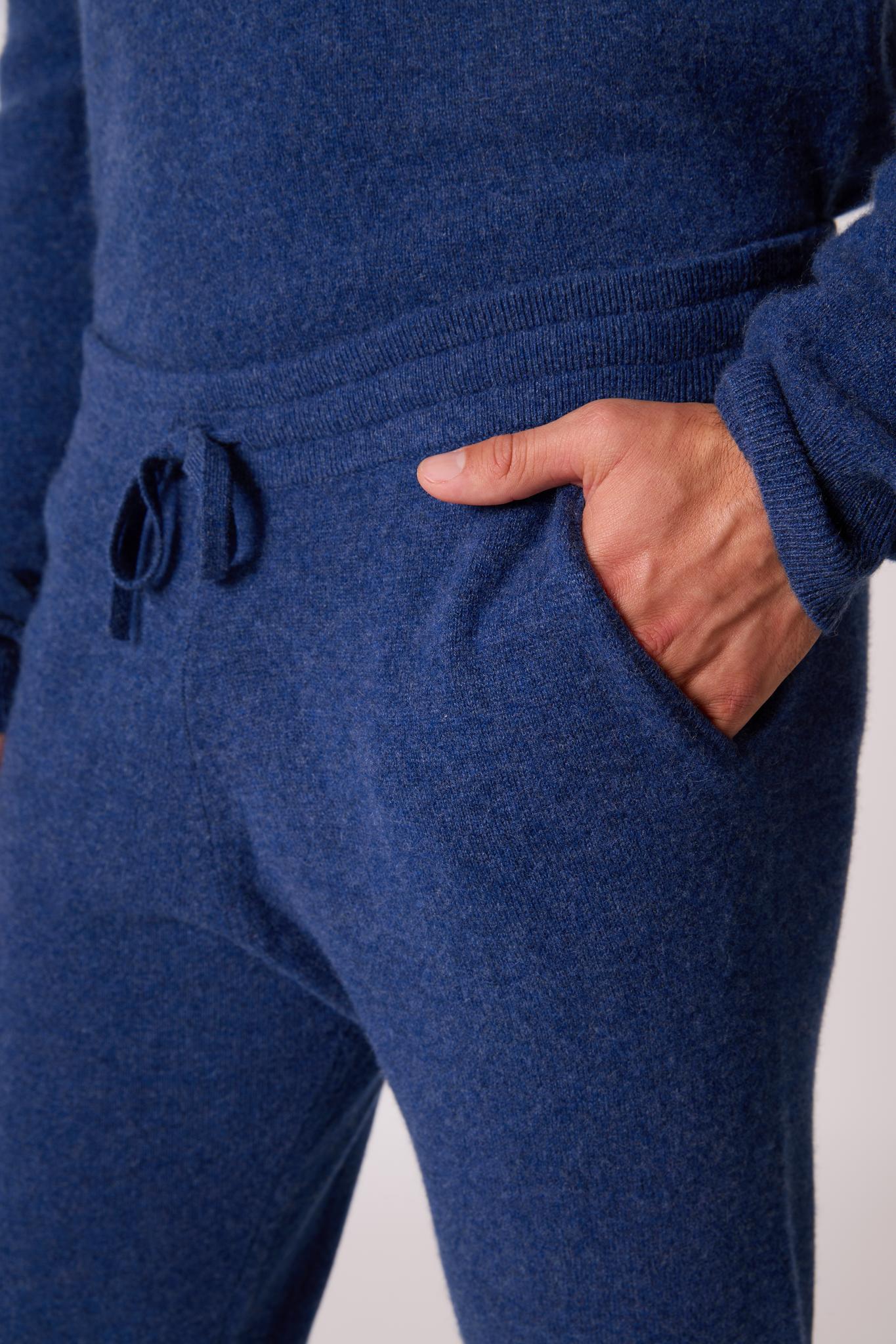 STUART jogging ocean chiné 100% cachemire