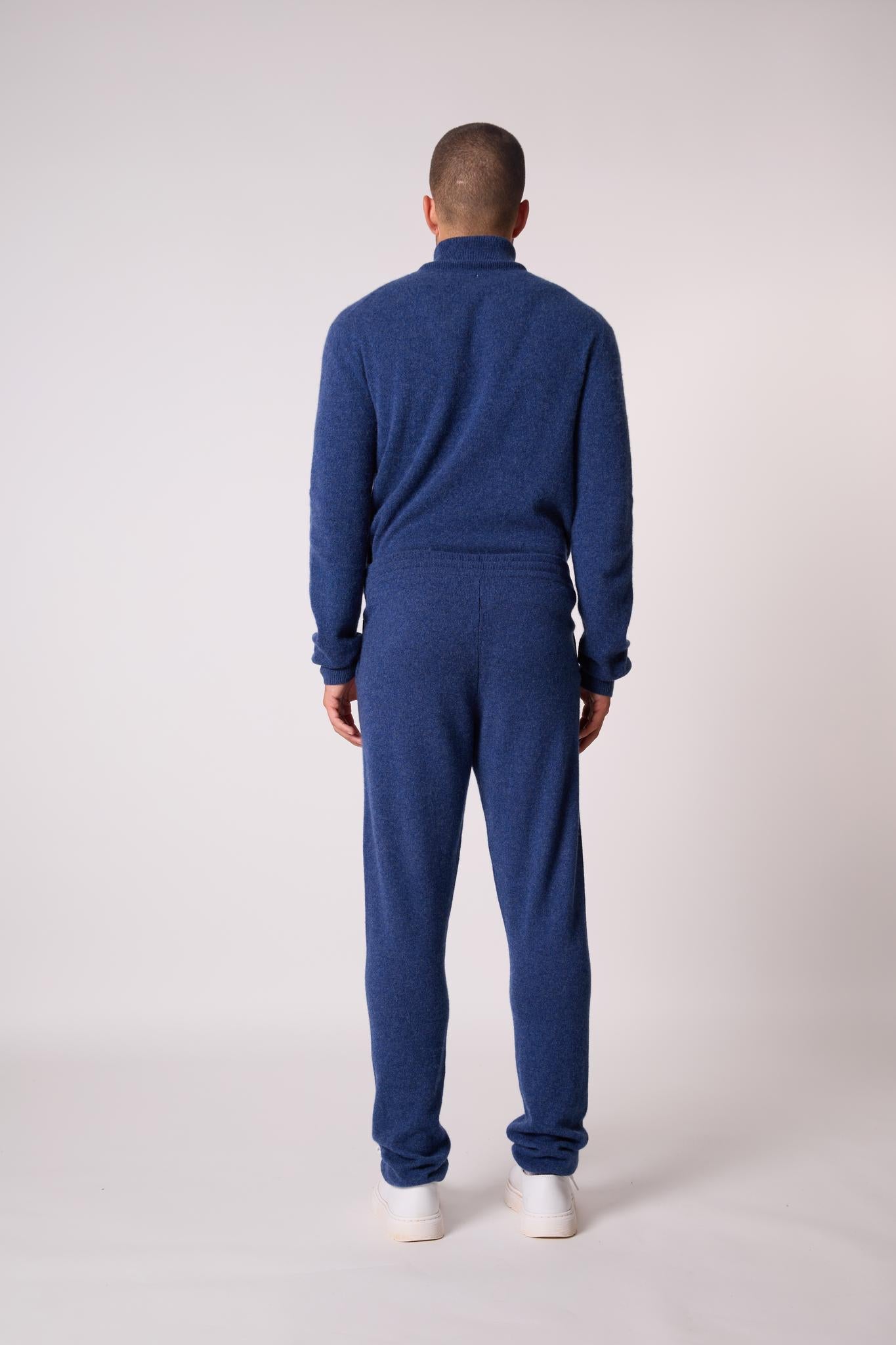 STUART jogging ocean chiné 100% cachemire