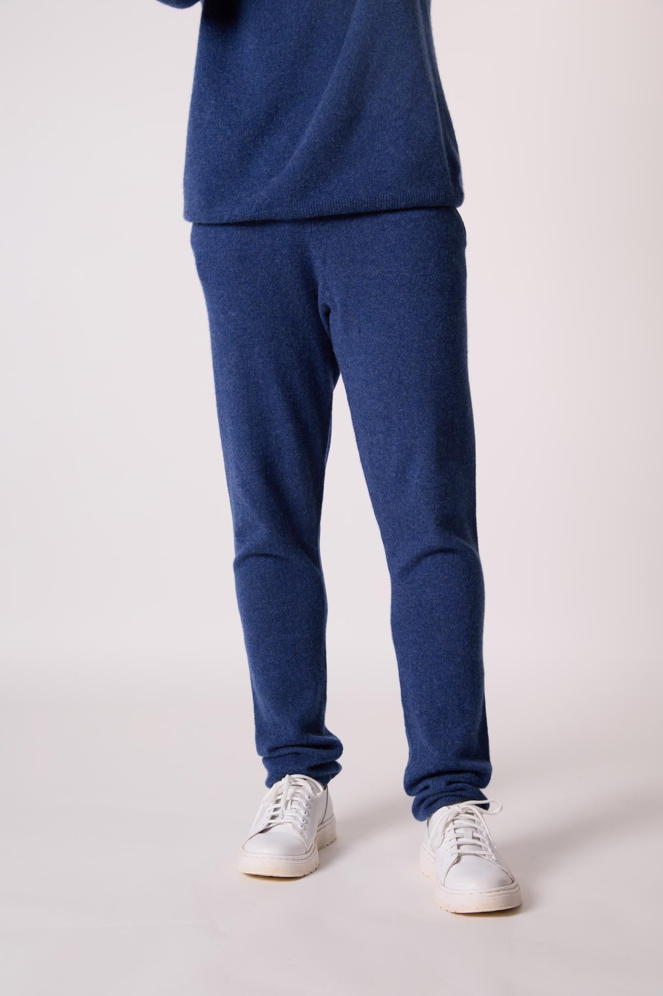STUART jogging ocean chiné 100% cachemire