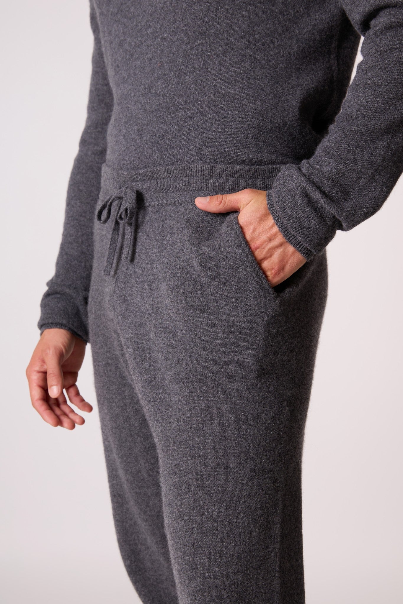 stu/osart jogging anthracite chiné 100% cachemire