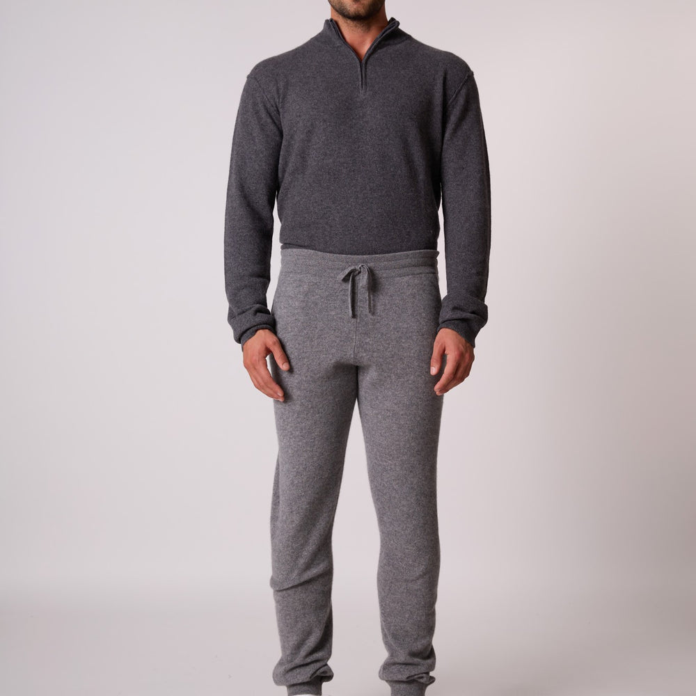 stu/osart jogging flanelle chiné 100% cachemire