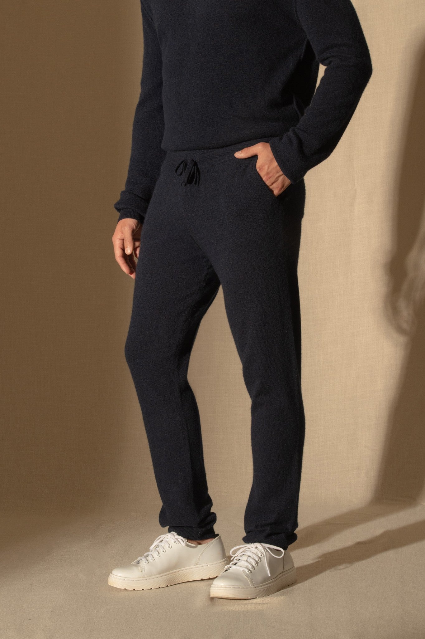 stu/osart jogging navy 100% cachemire