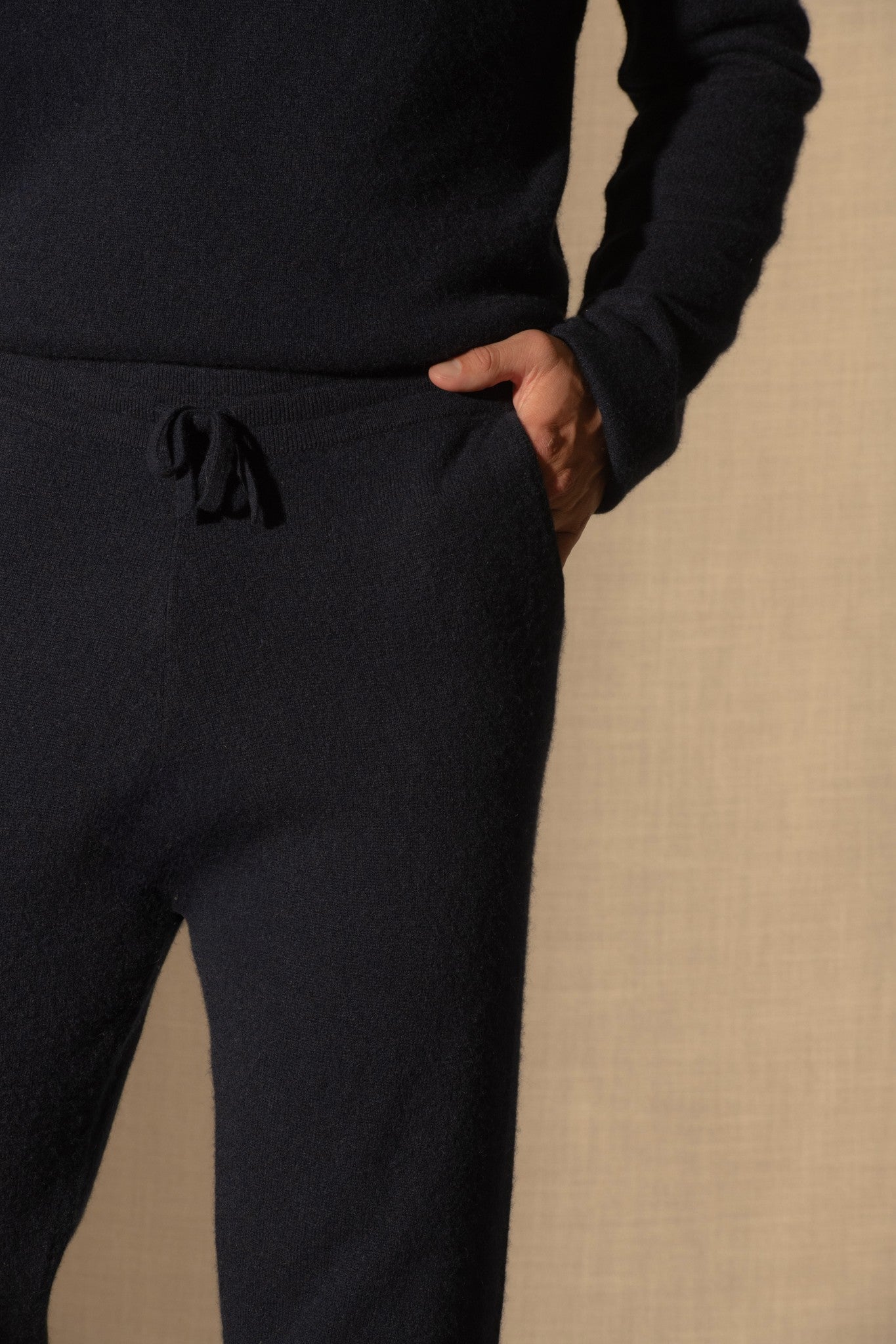 stu/osart jogging navy 100% cachemire