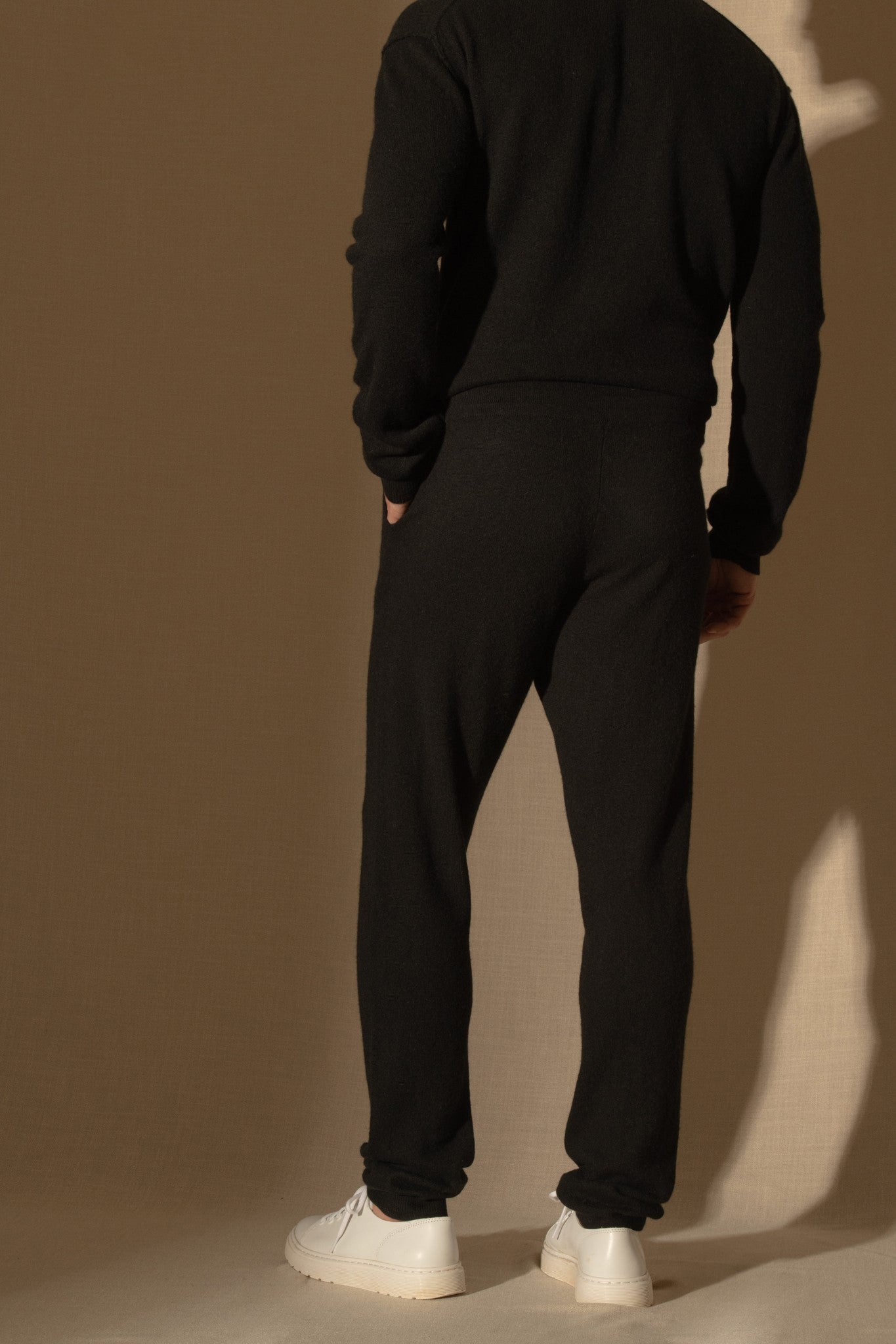 stu/osart jogging noir 100% cachemire