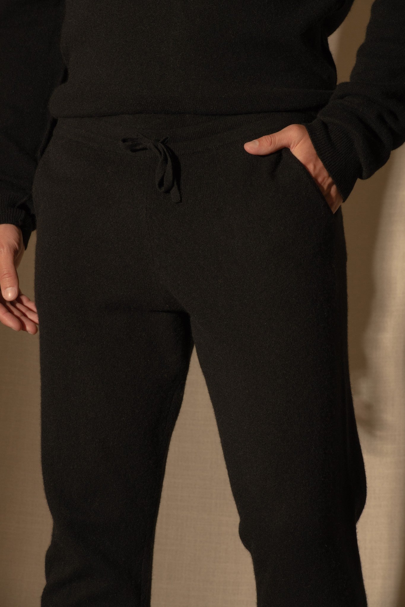 stu/osart jogging noir 100% cachemire