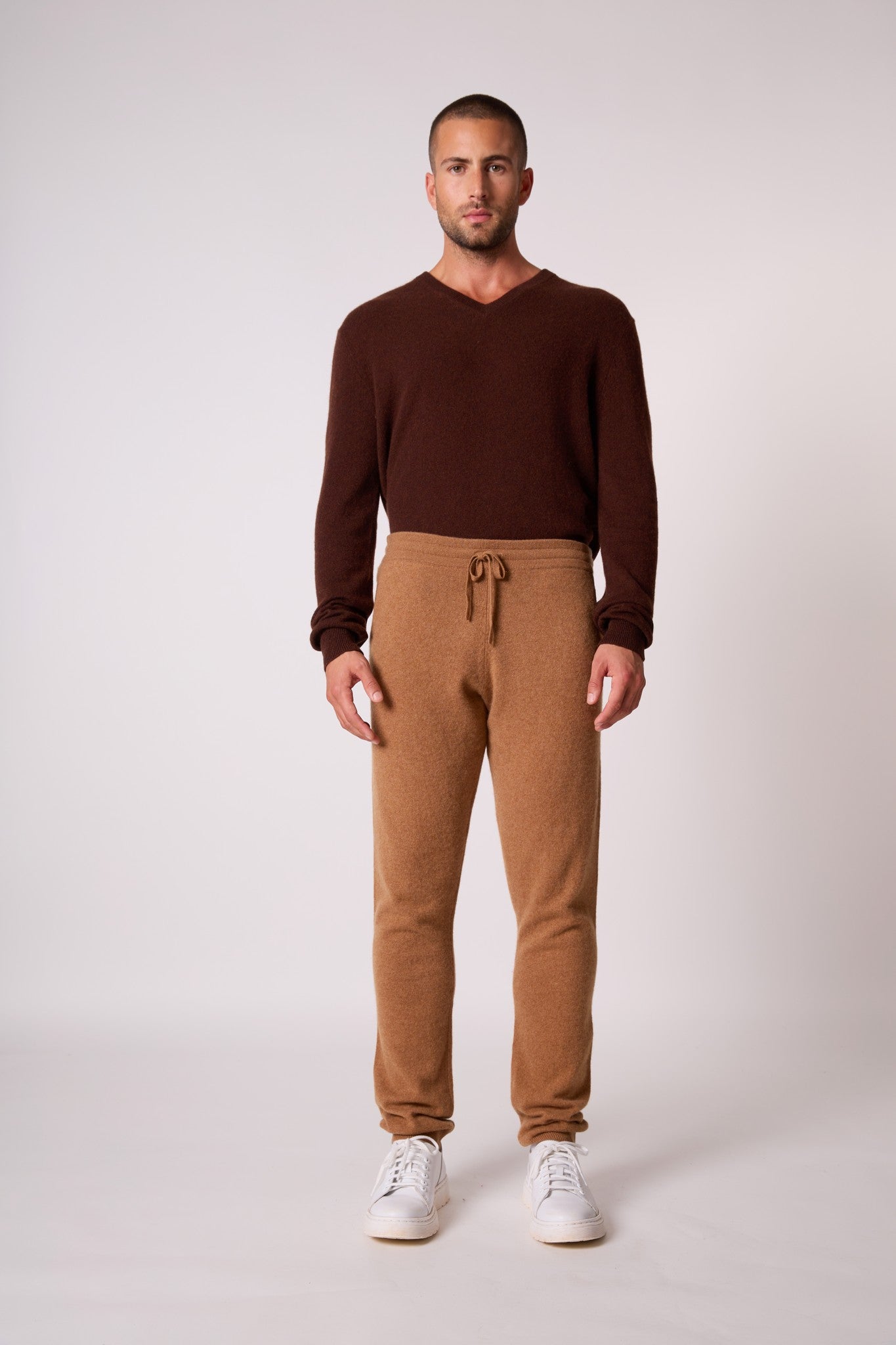 stu/osart jogging noisette 100% cachemire