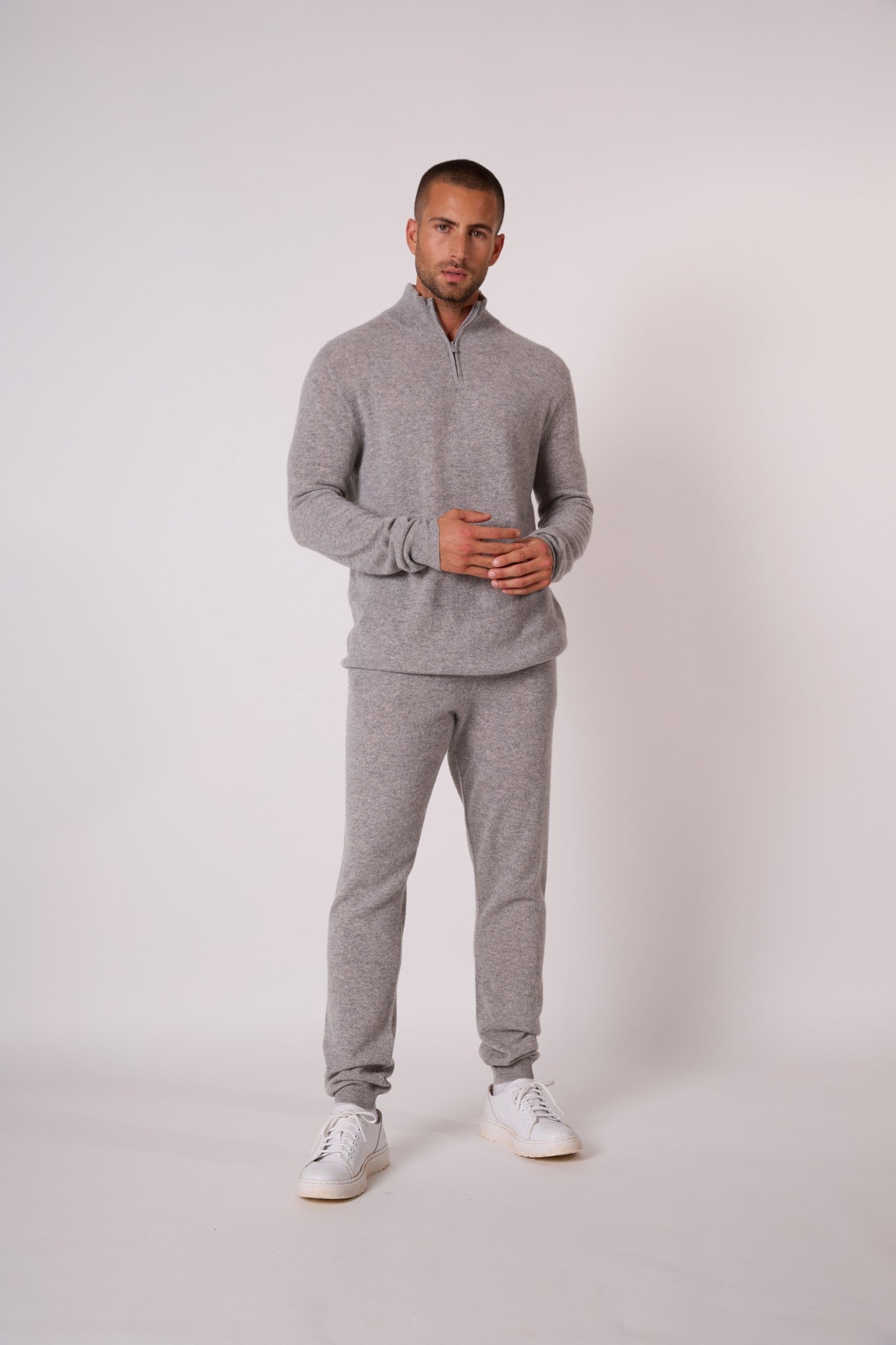 stu/osart jogging nuage chiné 100% cachemire