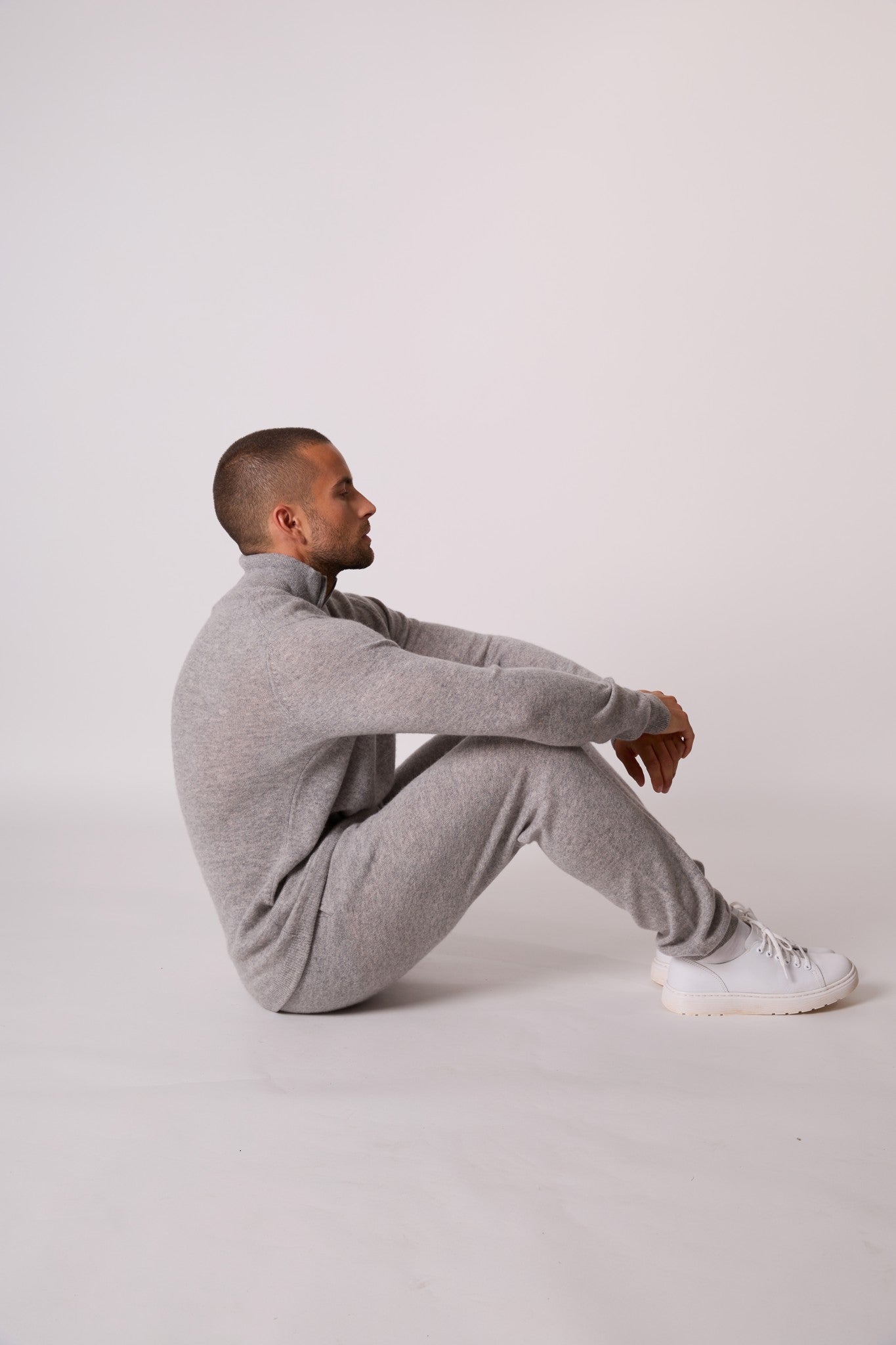 stu/osart jogging nuage chiné 100% cachemire