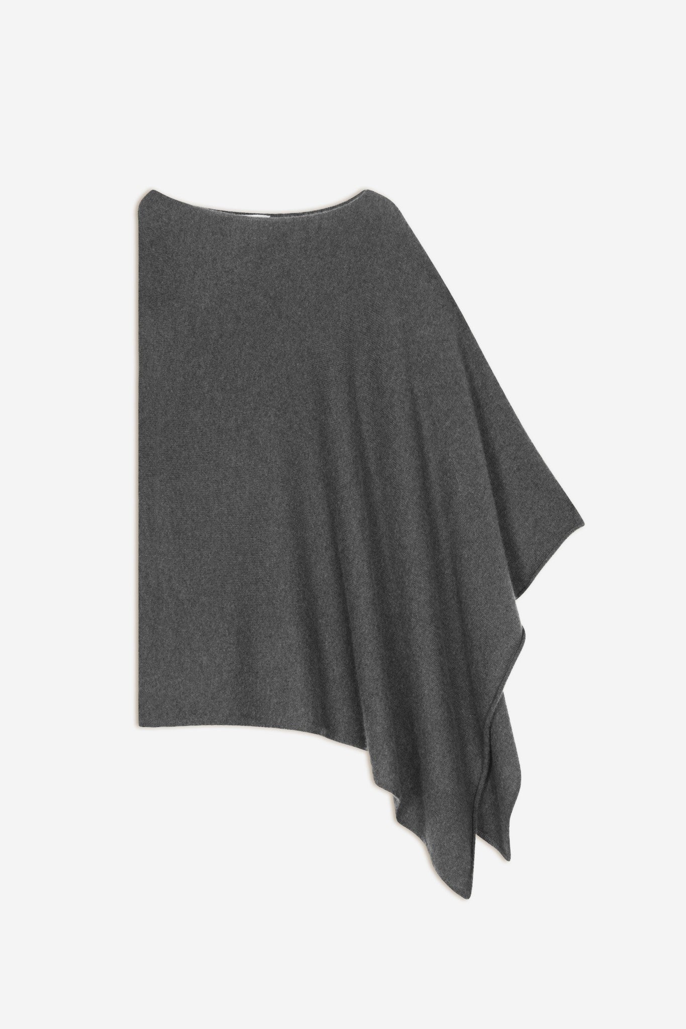 tamara poncho anthracite chiné 100% cachemire