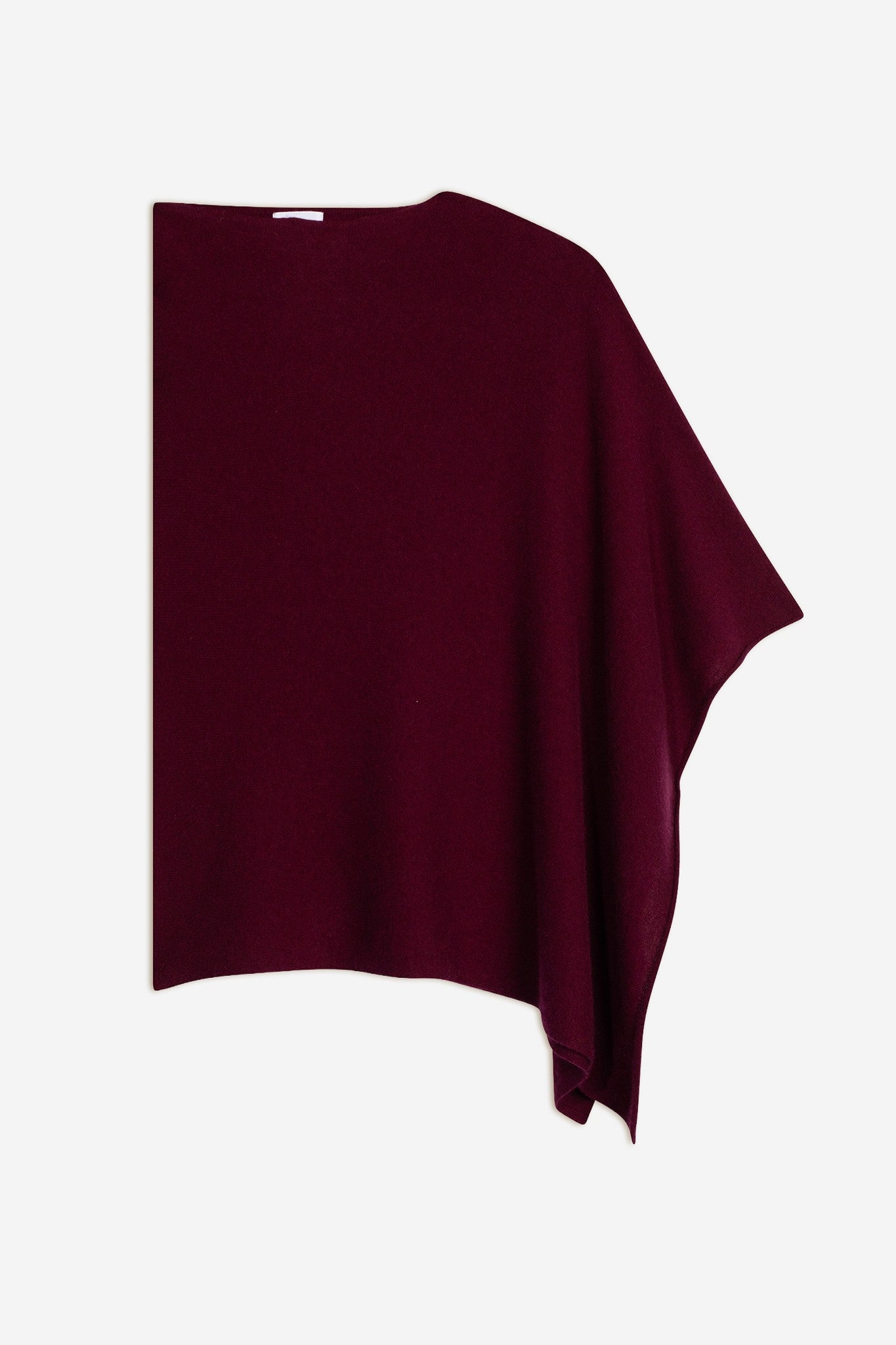 tamara poncho bordeaux 100% cachemire