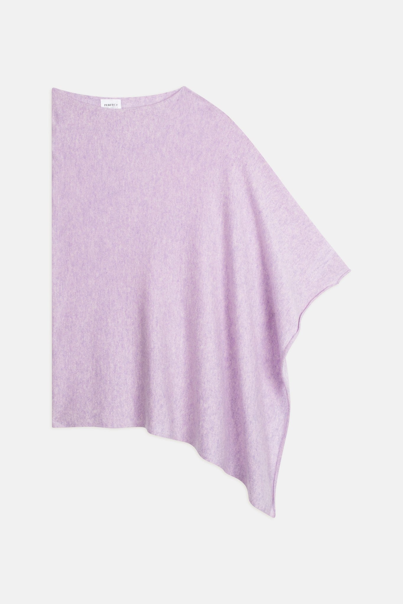 tamara poncho mauve chiné 100% cachemire