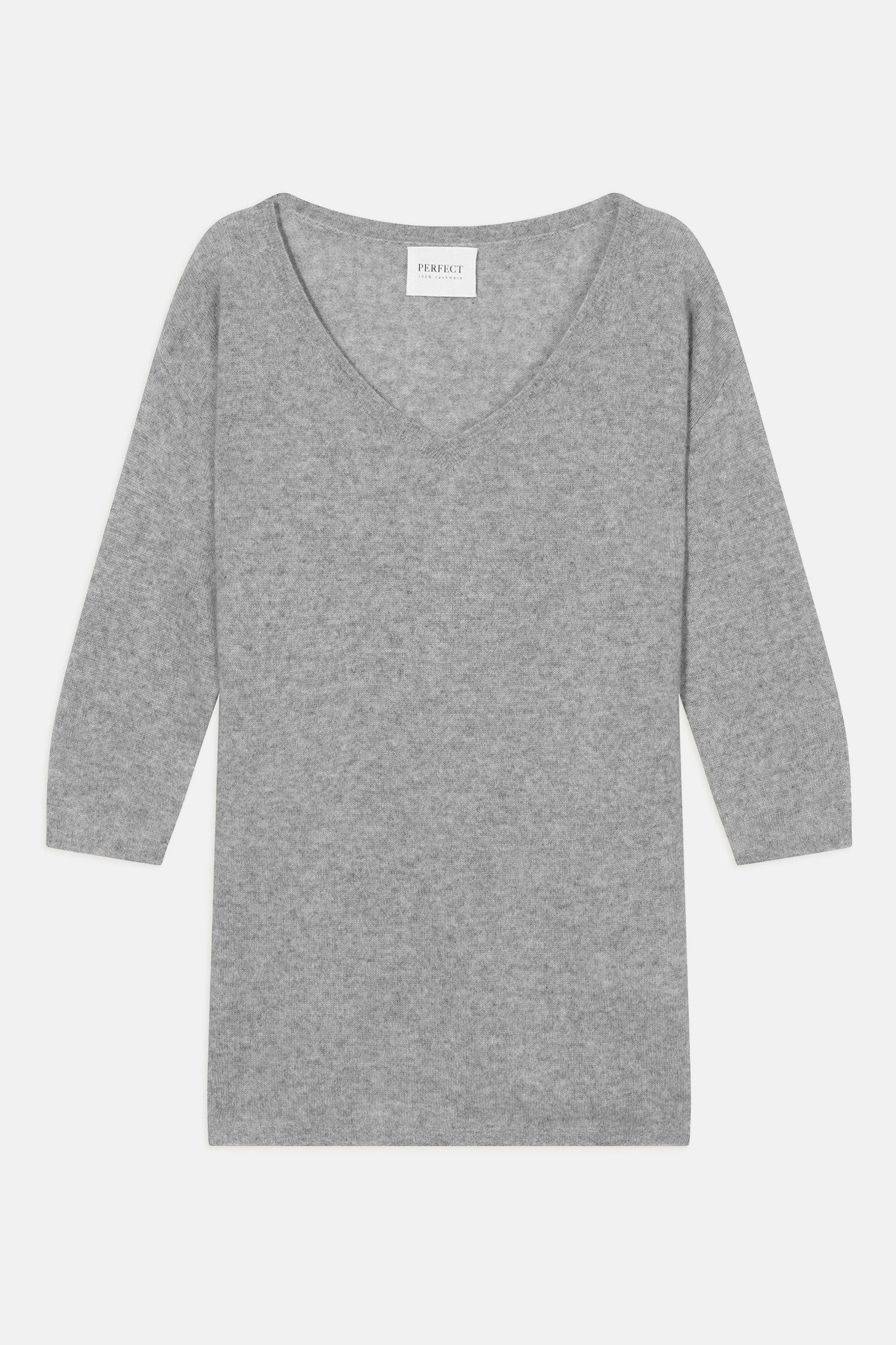 thais pull col v nuage chiné 100% cachemire