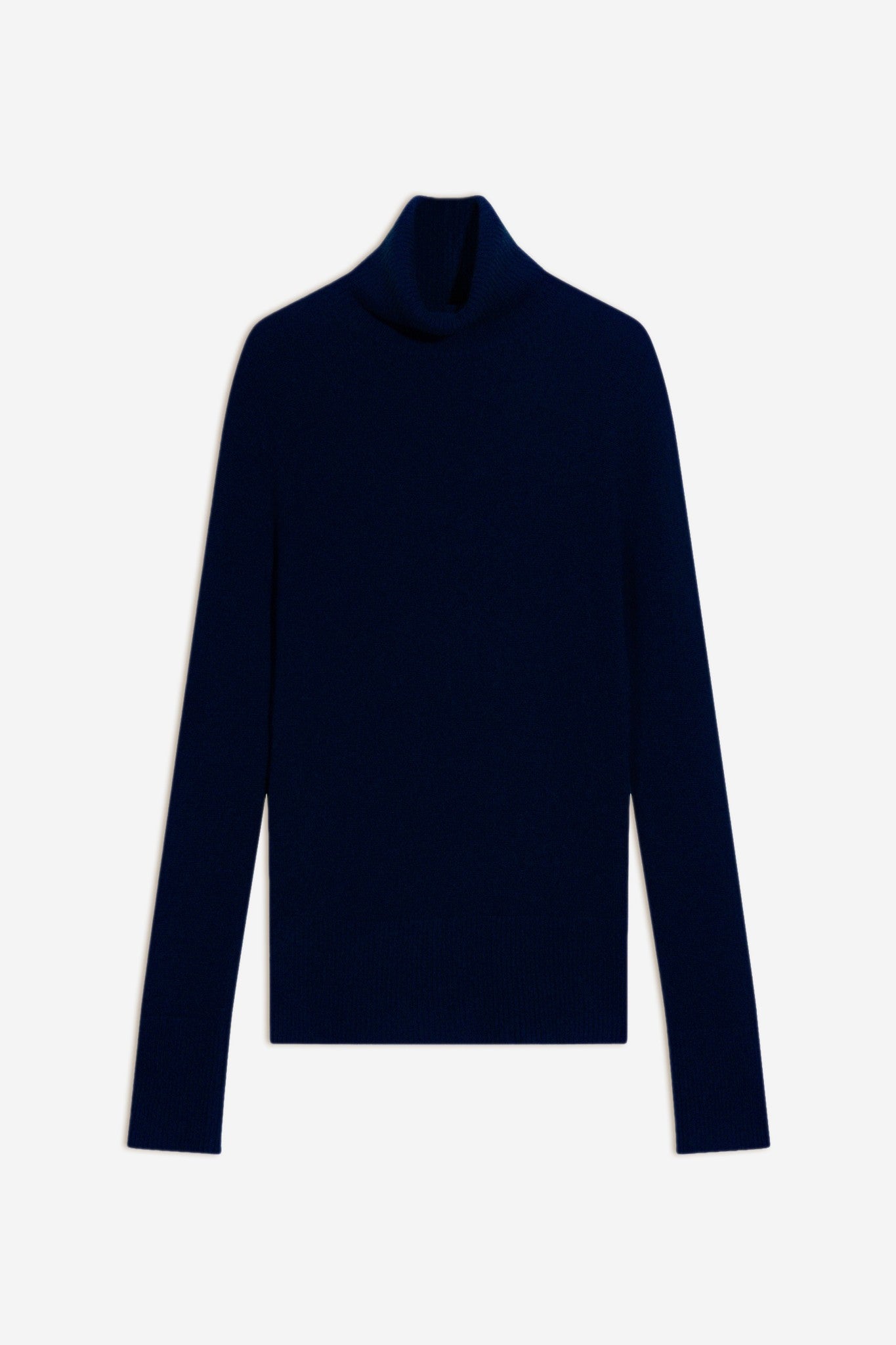 tracy pull col roulé navy 100% cachemire