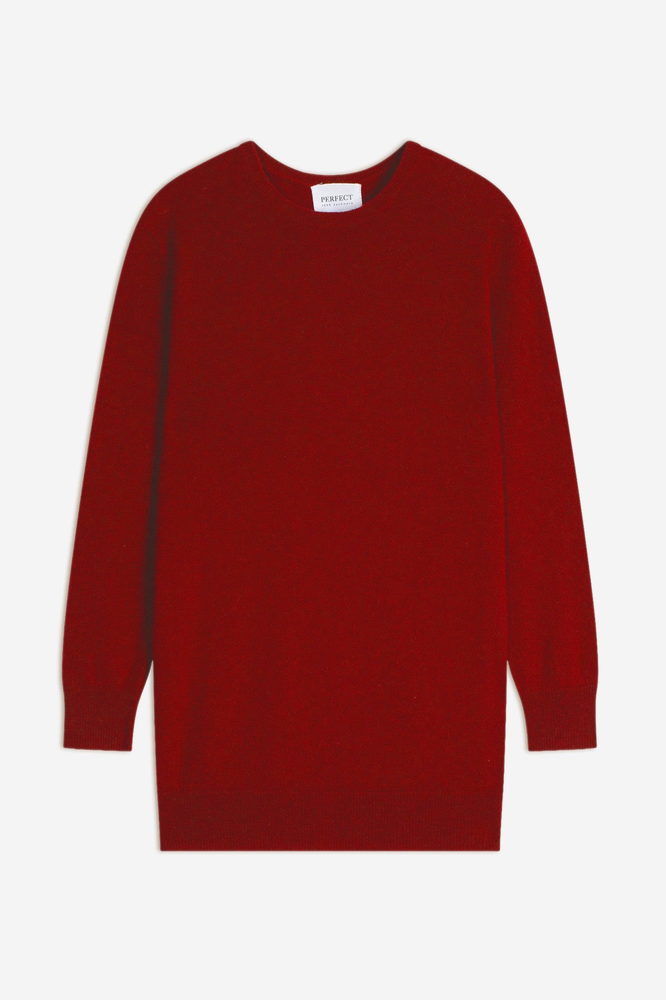 vanessa pull col rond boutonné dos rubis 100% cachemire