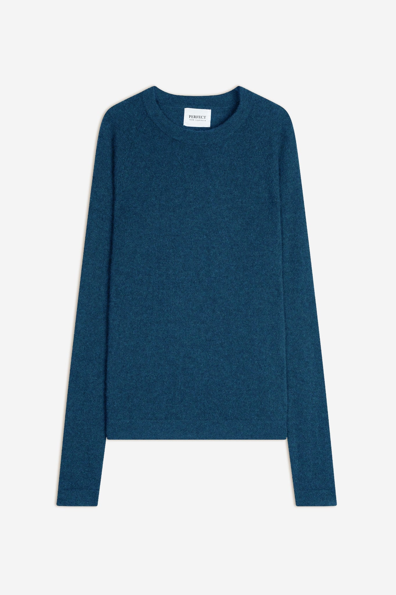 whitney pull col rond atlantique chiné 100% cachemire