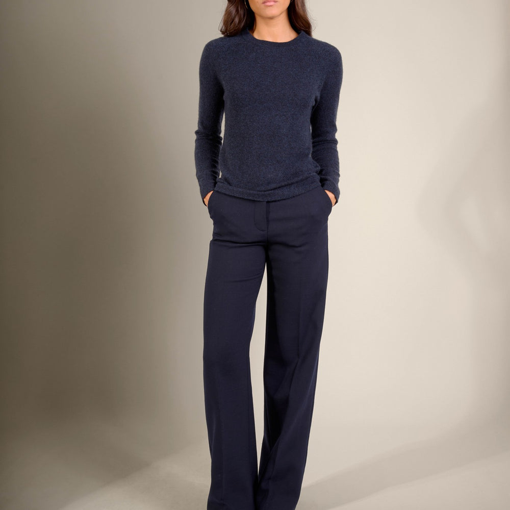 whitney pull col rond caviar 100% cachemire