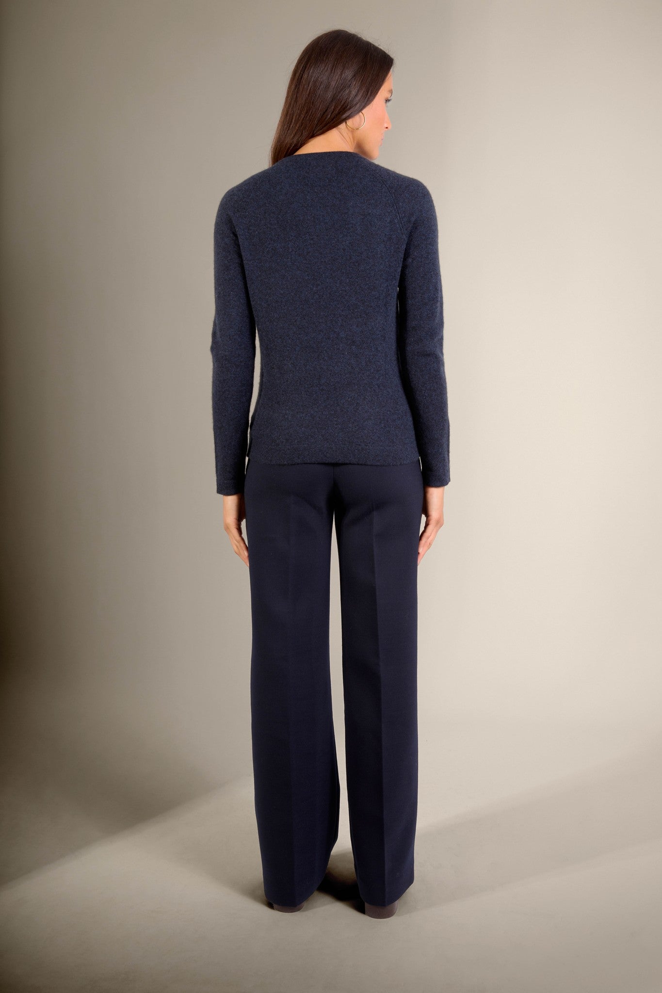 whitney pull col rond caviar 100% cachemire