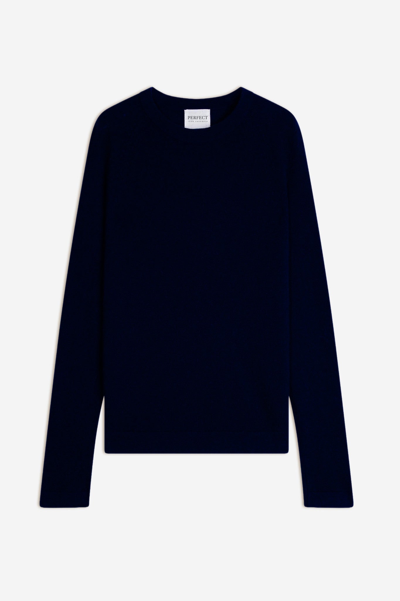 whitney pull col rond navy 100% cachemire