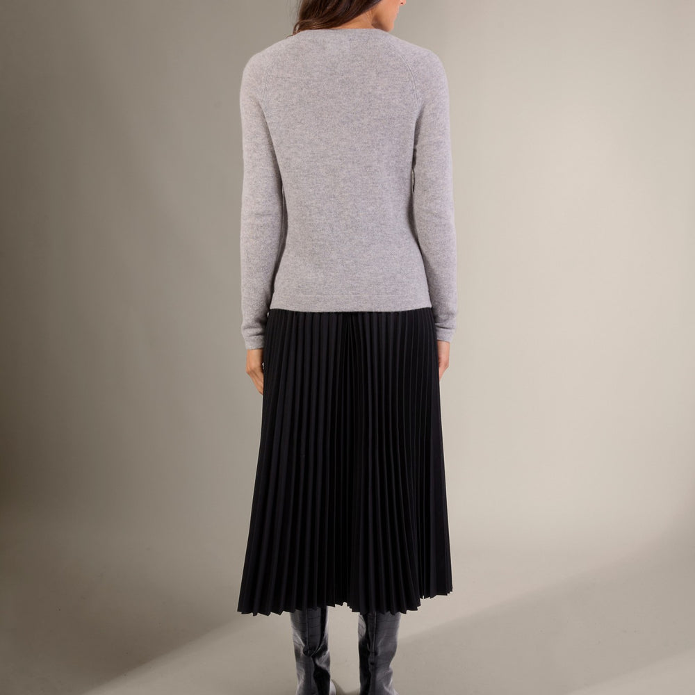 whitney pull col rond nuage chiné 100% cachemire