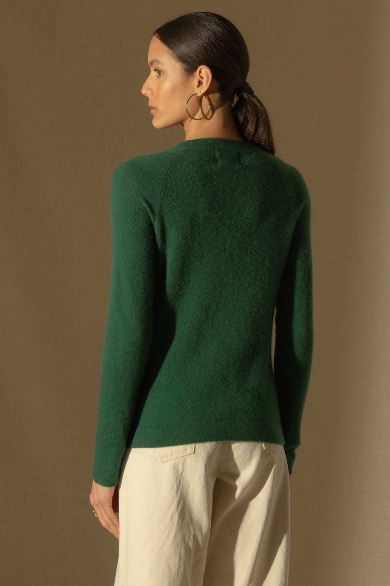 whitney pull col rond sapin 100% cachemire