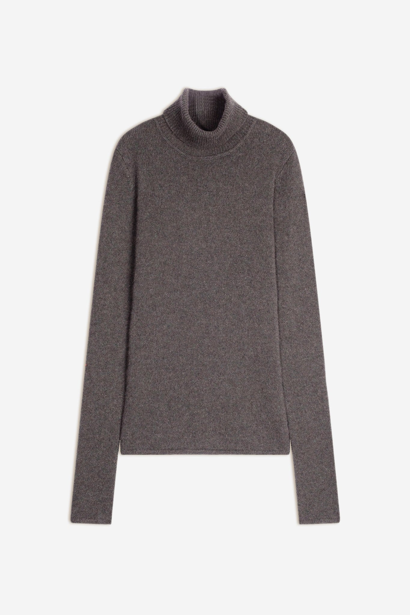 willow pull col roulé 4 fils écorce chiné 100% cachemire