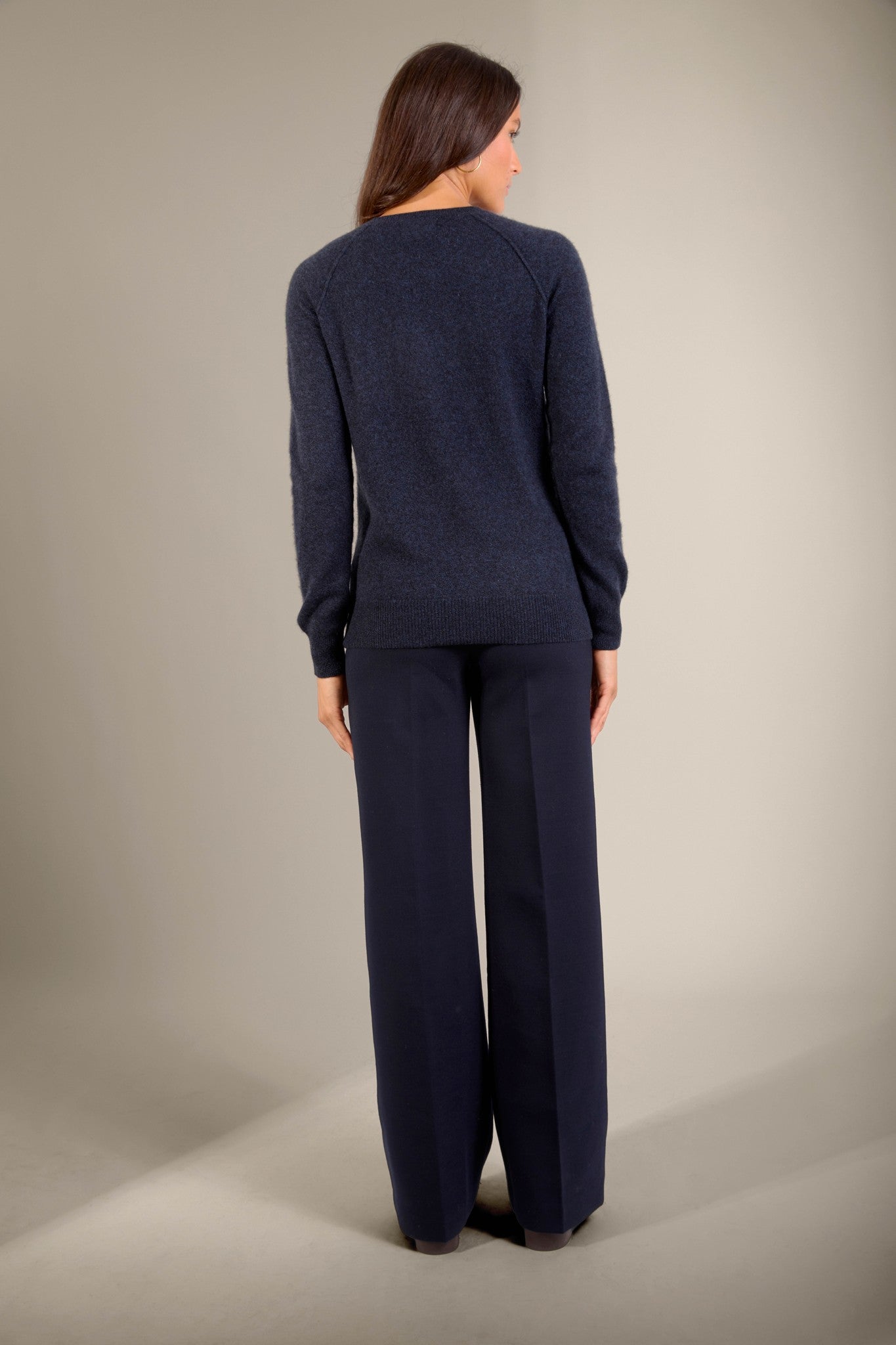 wilma pull col rond caviar 100% cachemire