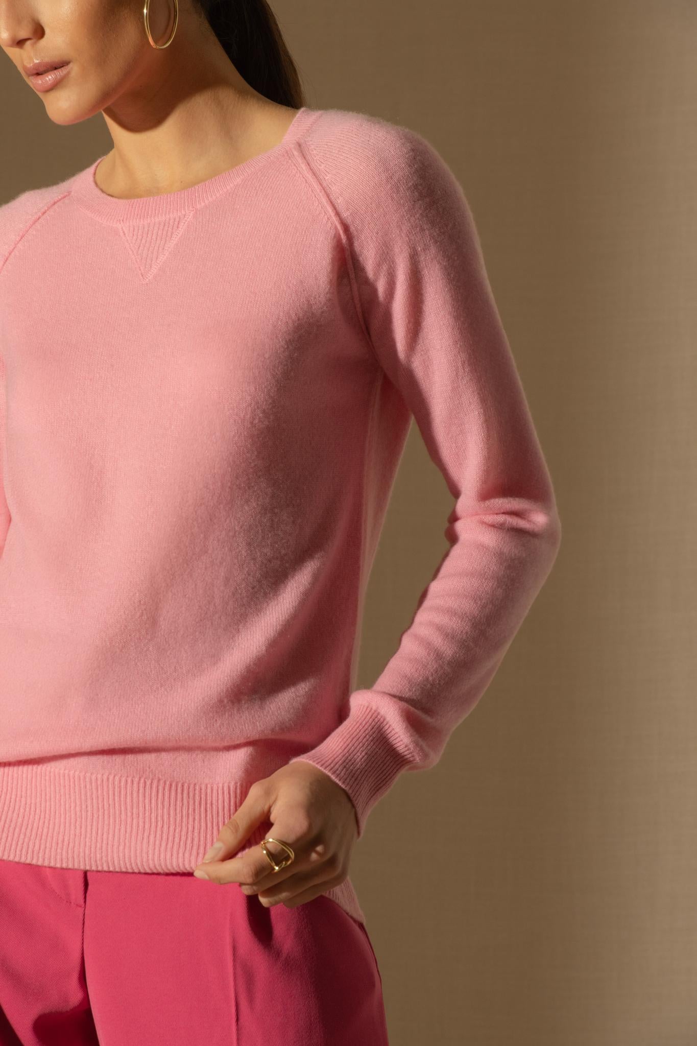 WILMA pull col rond malabar 100% cachemire