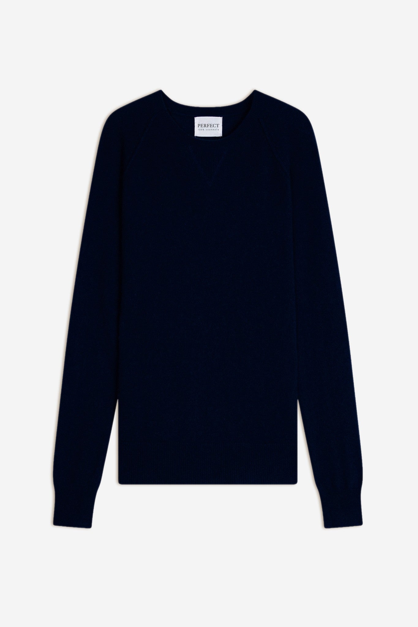 wilma pull col rond navy 100% cachemire