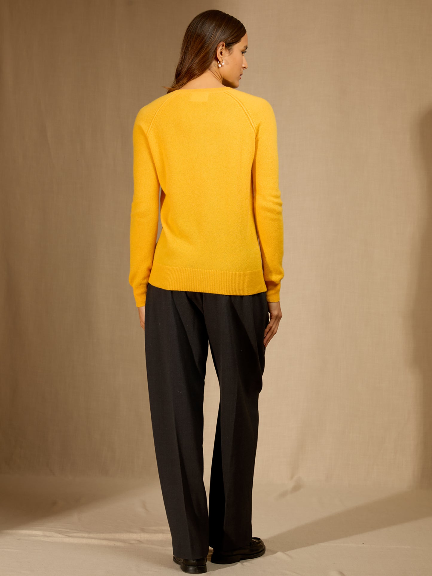 WILMA pull col rond nèfle 100% cachemire