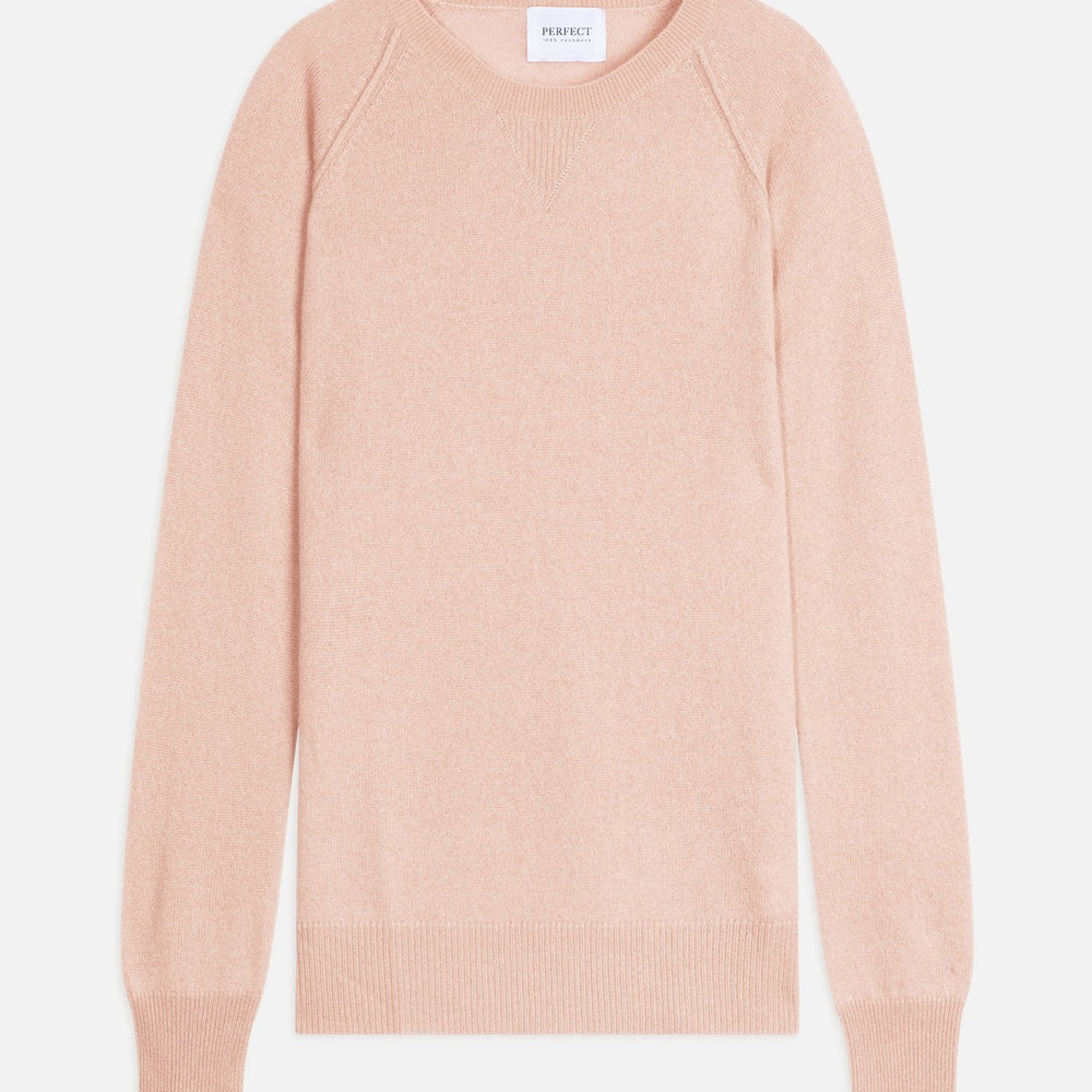 wilma pull col rond nude 100% cachemire