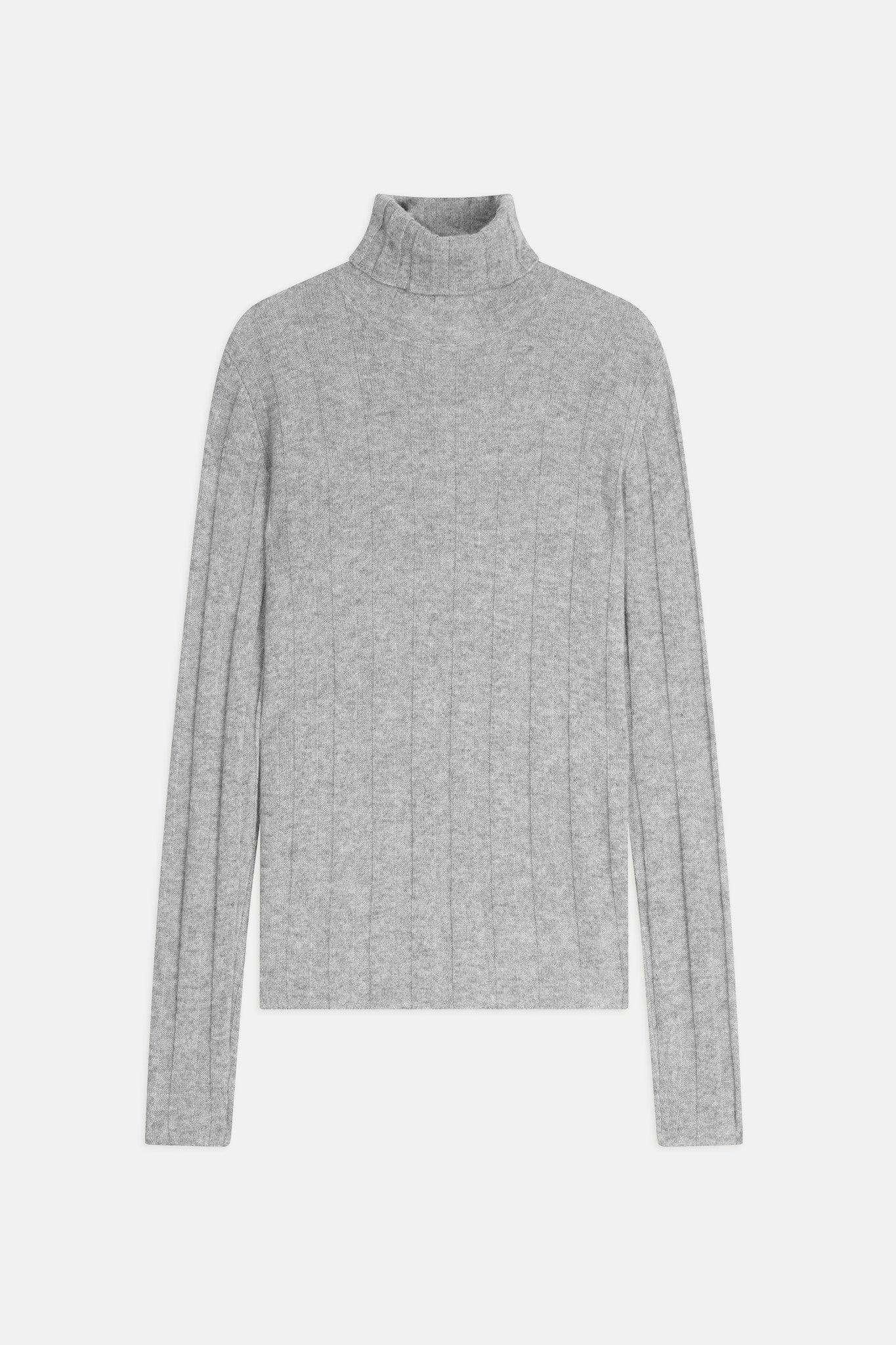 ysaline pull col roulé nuage chiné 100% cachemire